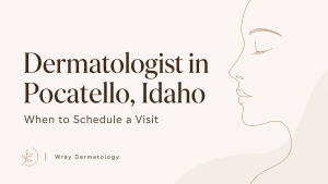 Skin cancer screening at a Pocatello dermatology clinic.